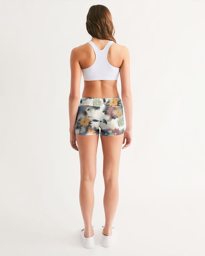 Faded Love Women's Mid-Rise Yoga Shorts | Always Get Lucky