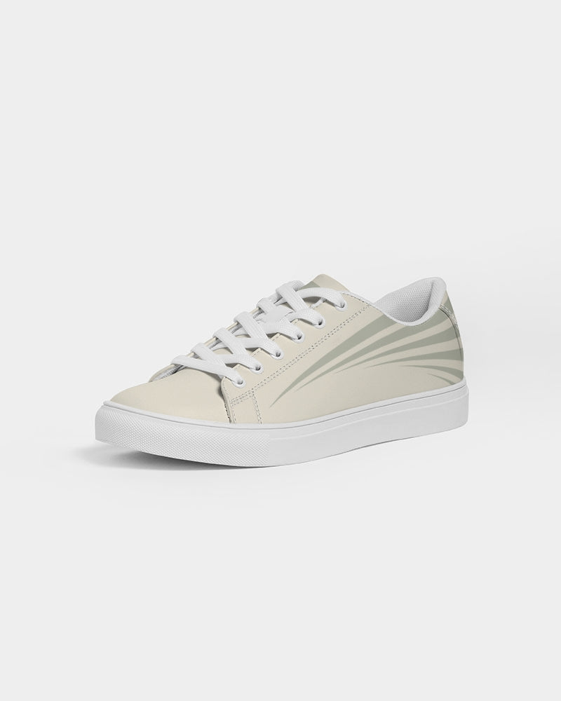 Solid State Of Mind Cream Men's Faux-Leather Sneaker