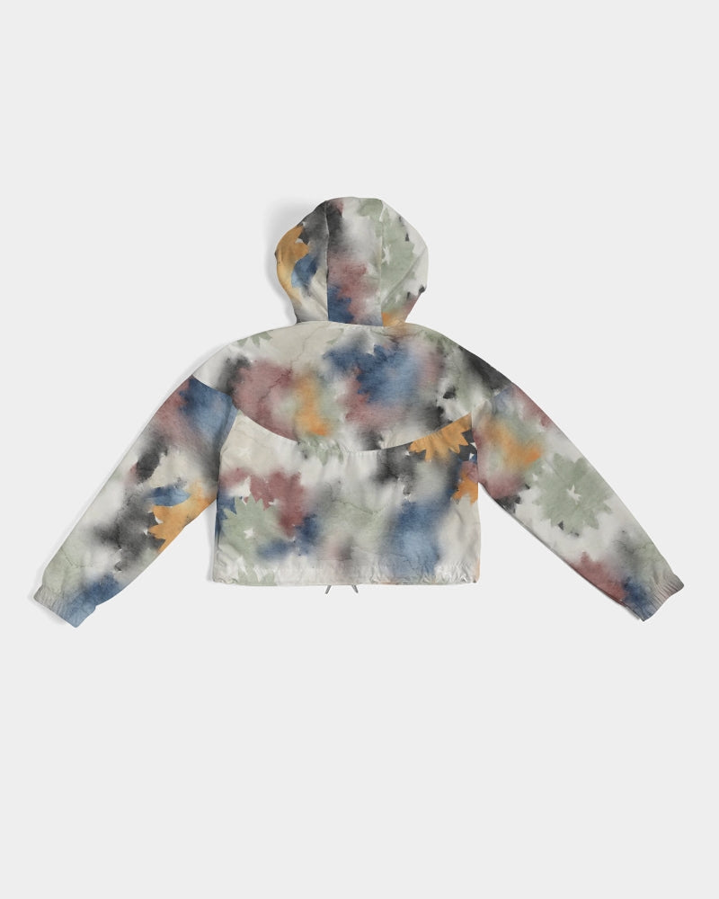 Faded Love Women's Cropped Windbreaker | Always Get Lucky