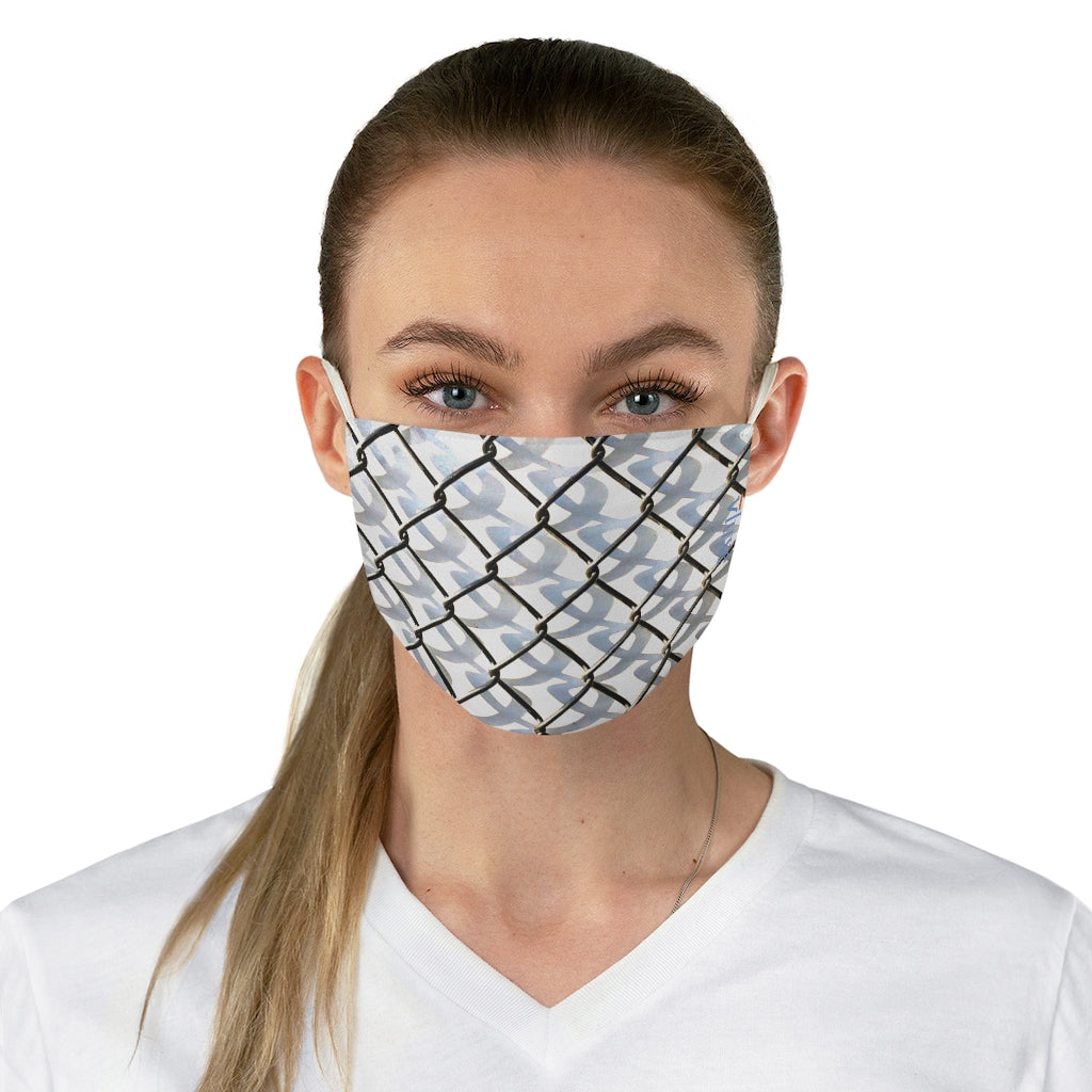 Fenced Double Layer Fabric Face Mask