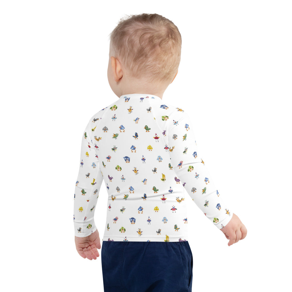 Birds Kids Rash Guard