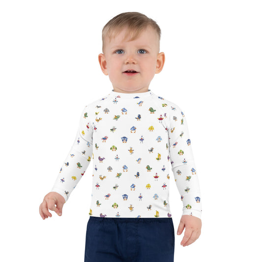Birds Kids Rash Guard