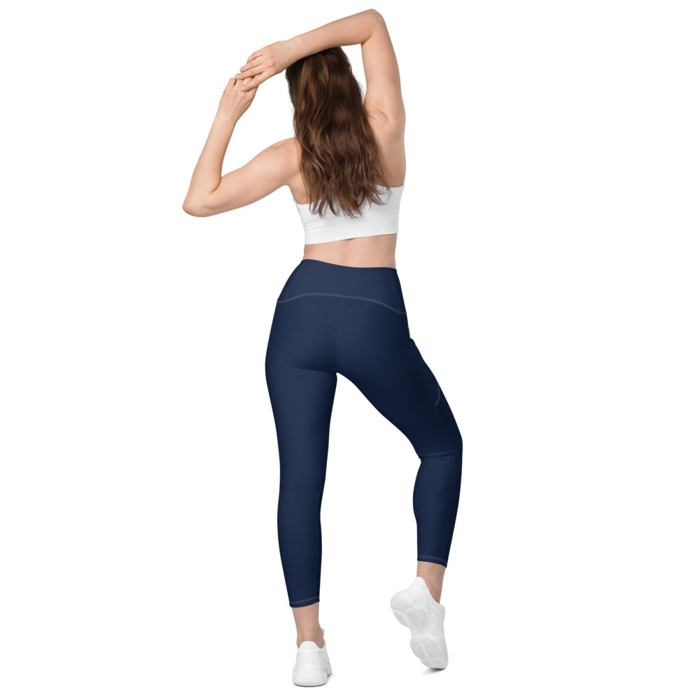 Astral Navy Leggings With Pockets