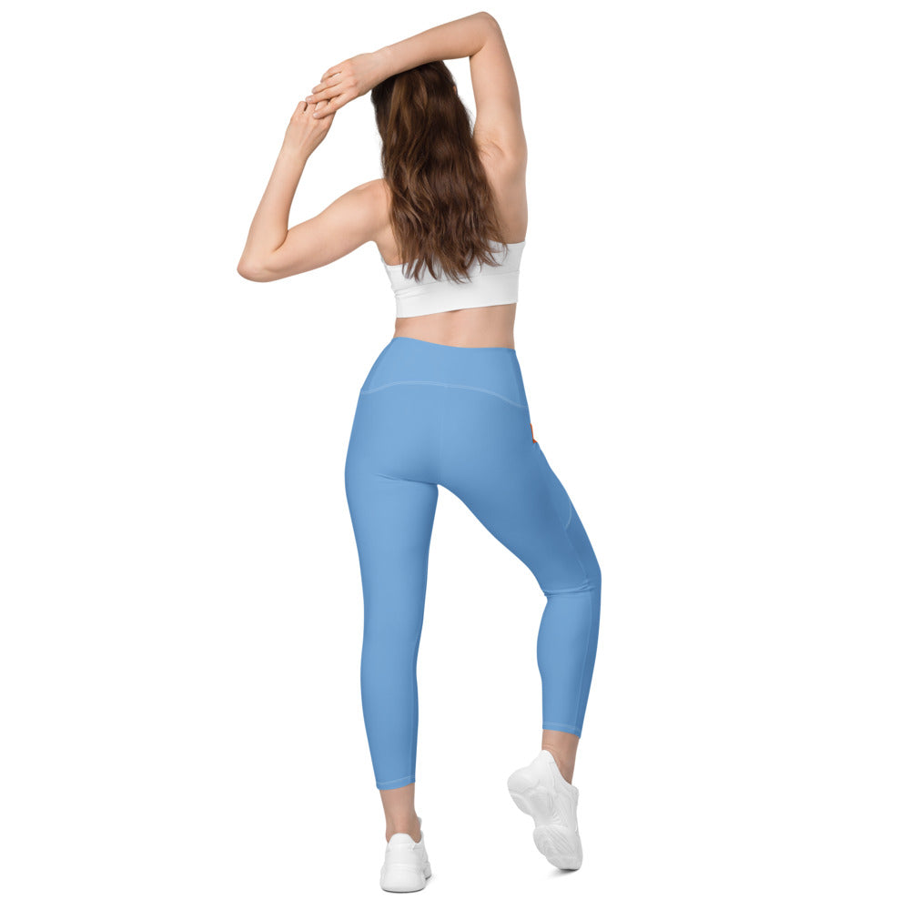 Astral Blue Leggings With Pockets