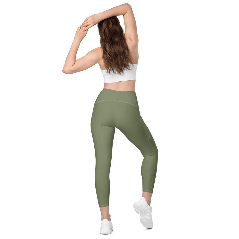 Astral Green Leggings With Pockets
