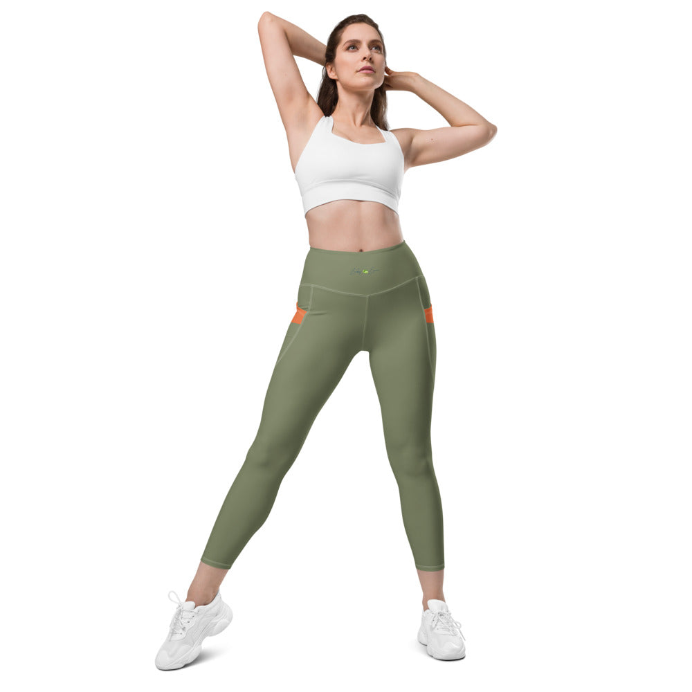 Astral Green Leggings With Pockets