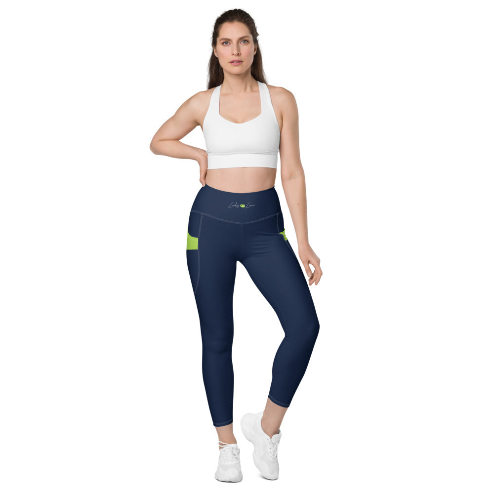 Astral Navy Leggings With Pockets
