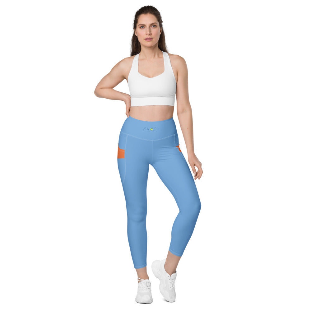 Astral Blue Leggings With Pockets