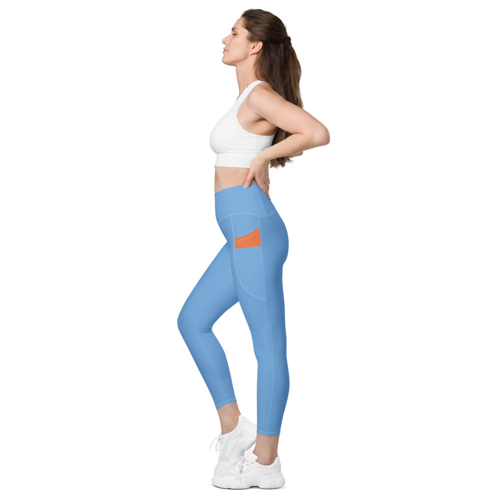 Astral Blue Leggings With Pockets