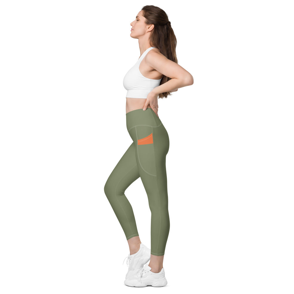 Astral Green Leggings With Pockets