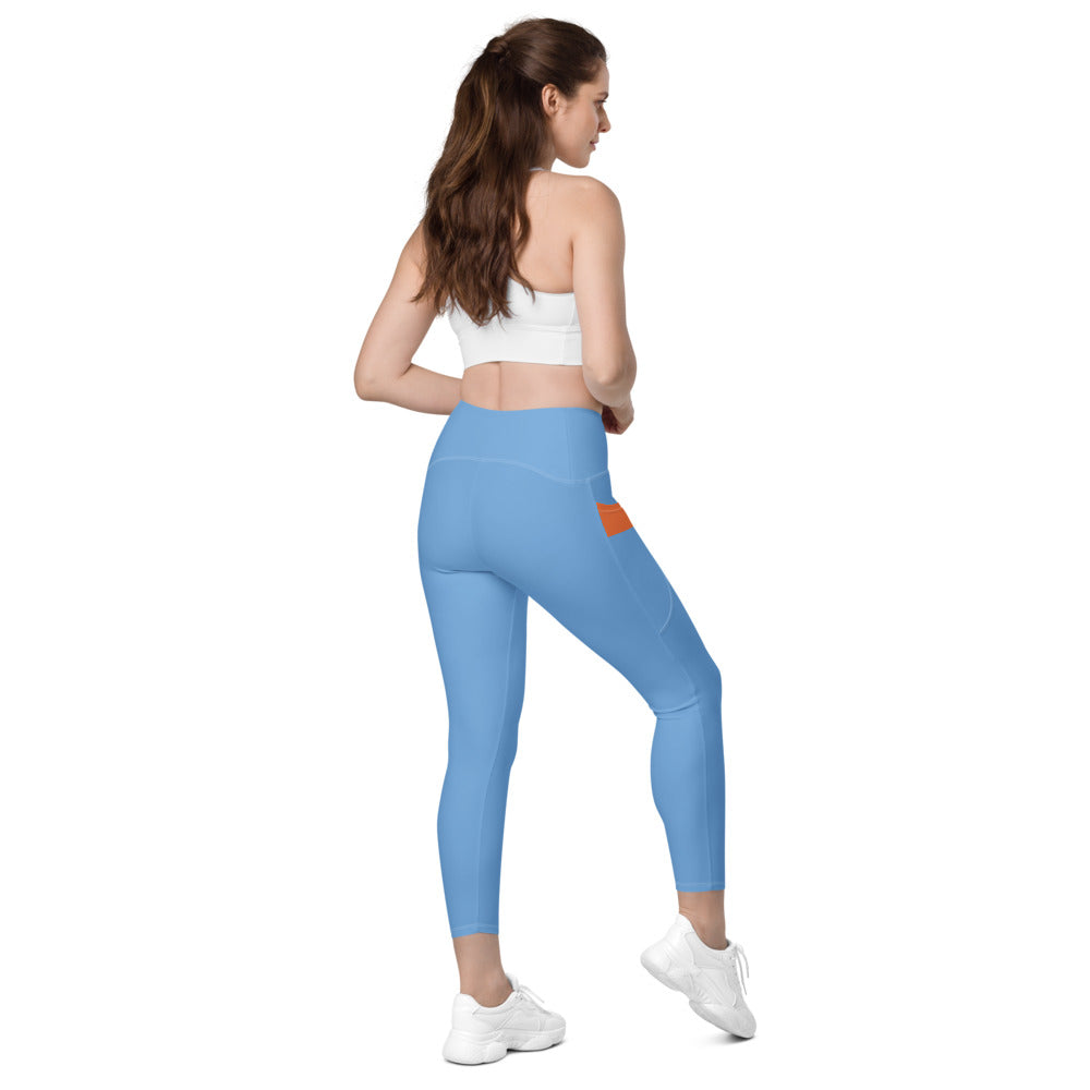 Astral Blue Leggings With Pockets
