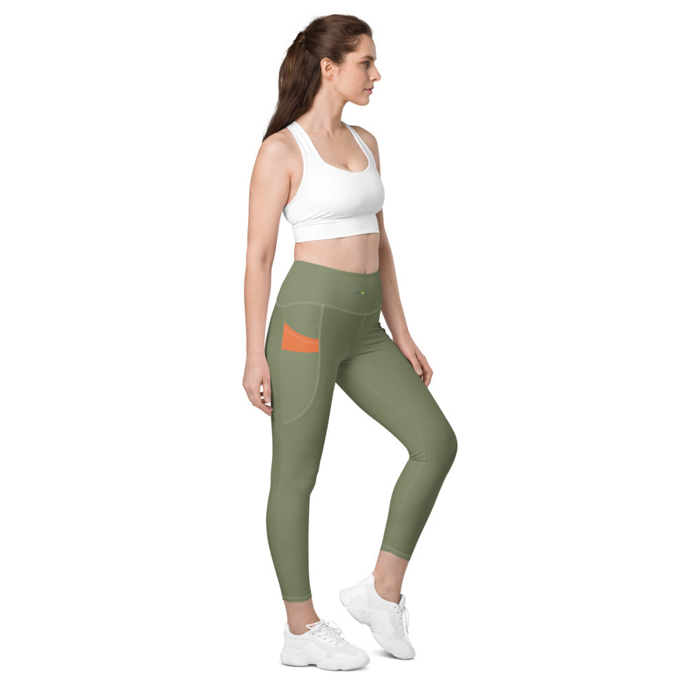 Astral Green Leggings With Pockets