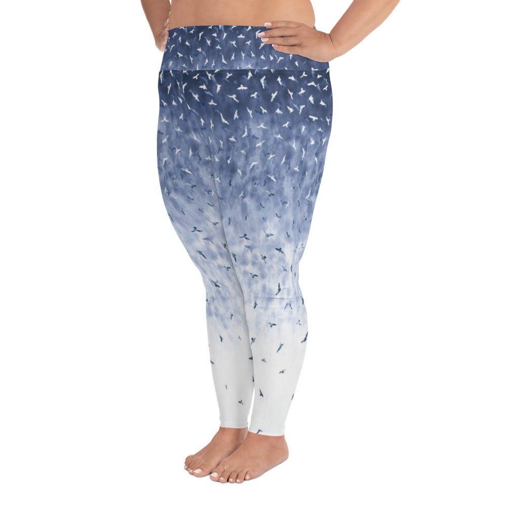 Birds Of A Feather All-Over Print Plus Size Leggings