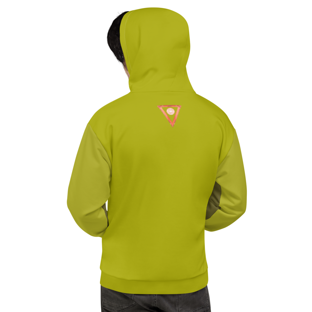 Split Olive Unisex Hoodie from Vluxe by Lucky Nahum
