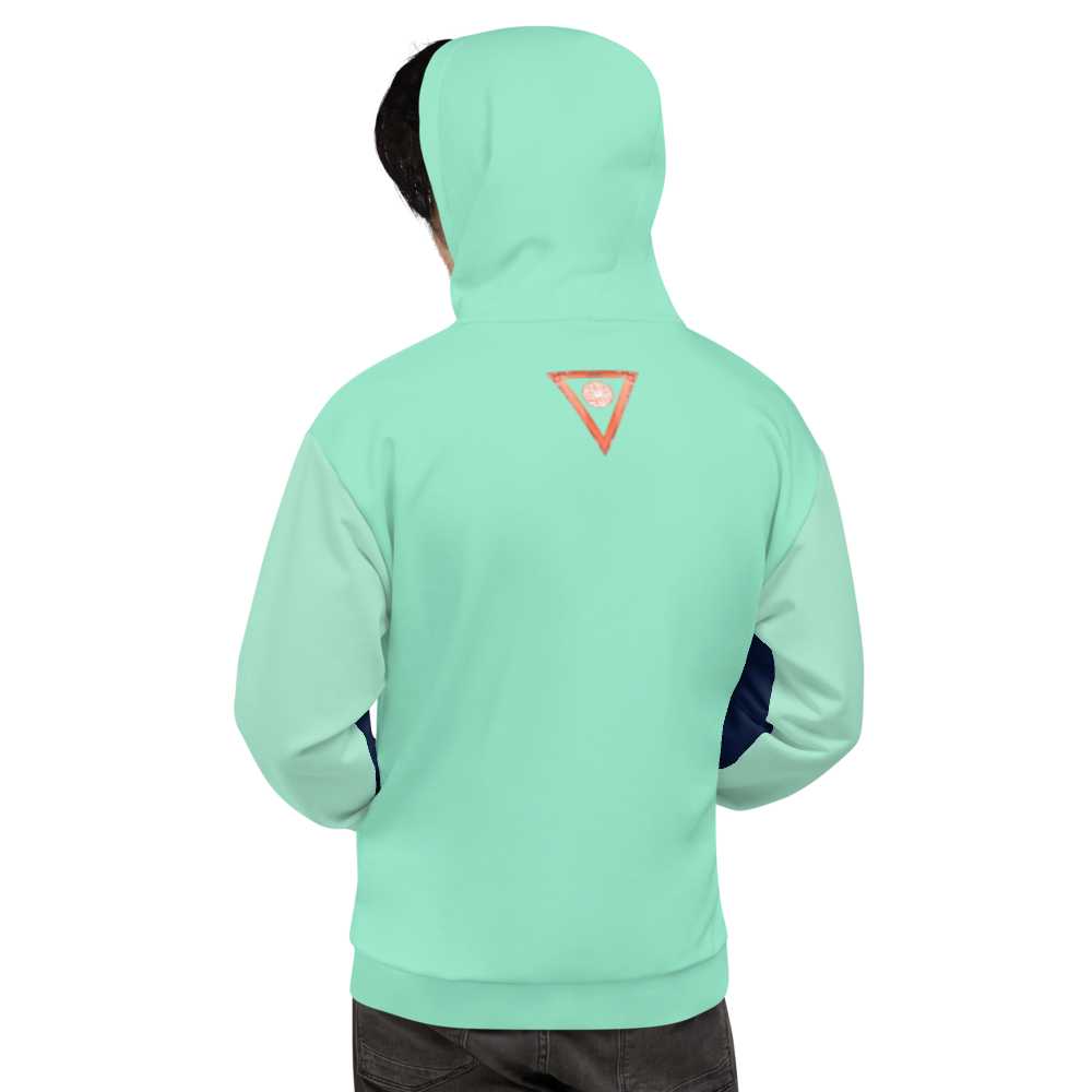 Split Navy Unisex Hoodie from Vluxe by Lucky Nahum