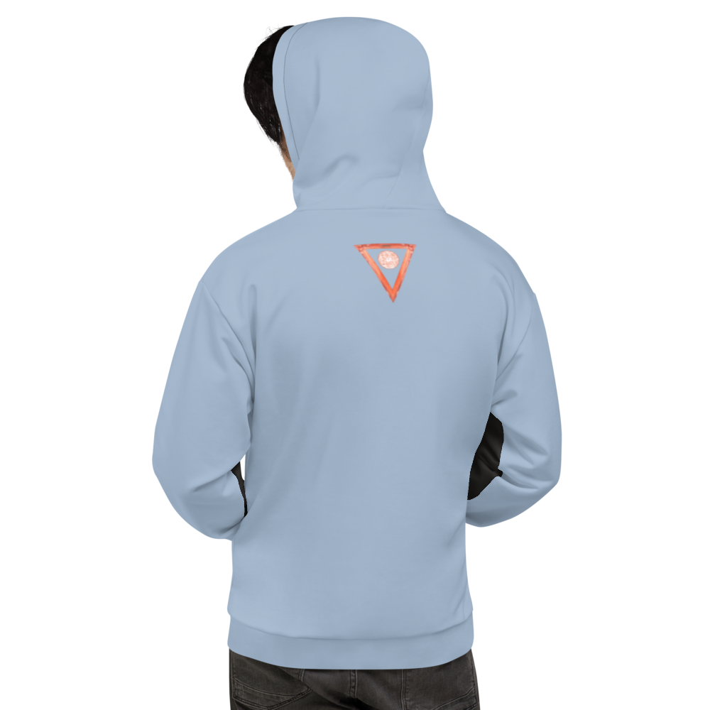 Split Black Unisex Hoodie from Vluxe by Lucky Nahum