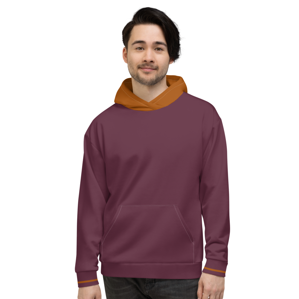 Split Purple Unisex Hoodie from Vluxe by Lucky Nahum