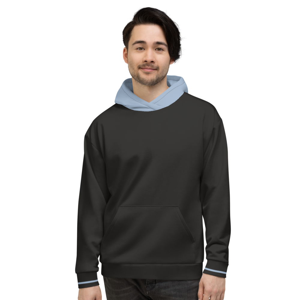 Split Black Unisex Hoodie from Vluxe by Lucky Nahum
