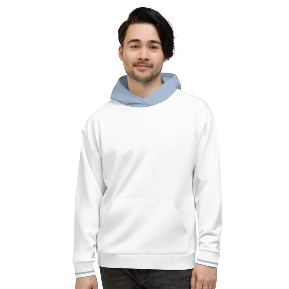 Split White-Ice Unisex Hoodie from Vluxe by Lucky Nahum