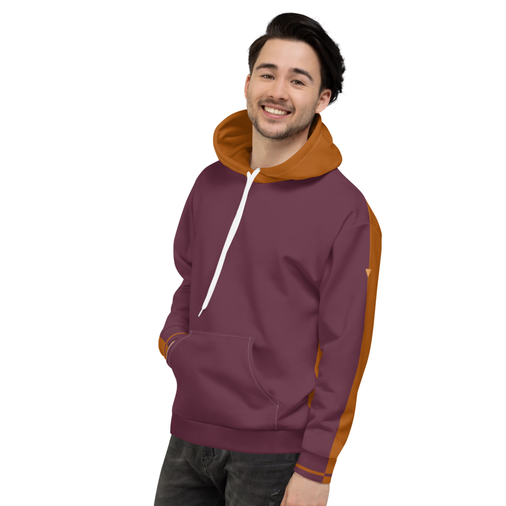 Split Purple Unisex Hoodie from Vluxe by Lucky Nahum