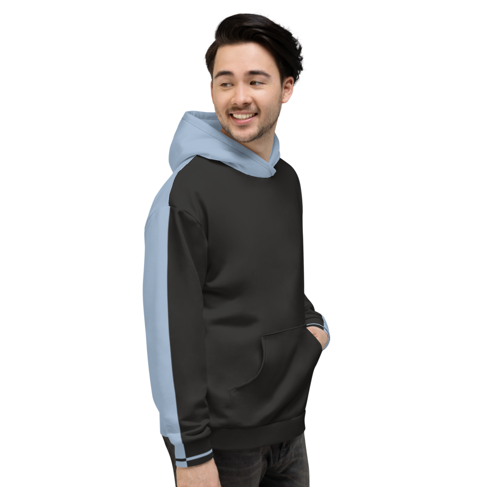 Split Black Unisex Hoodie from Vluxe by Lucky Nahum