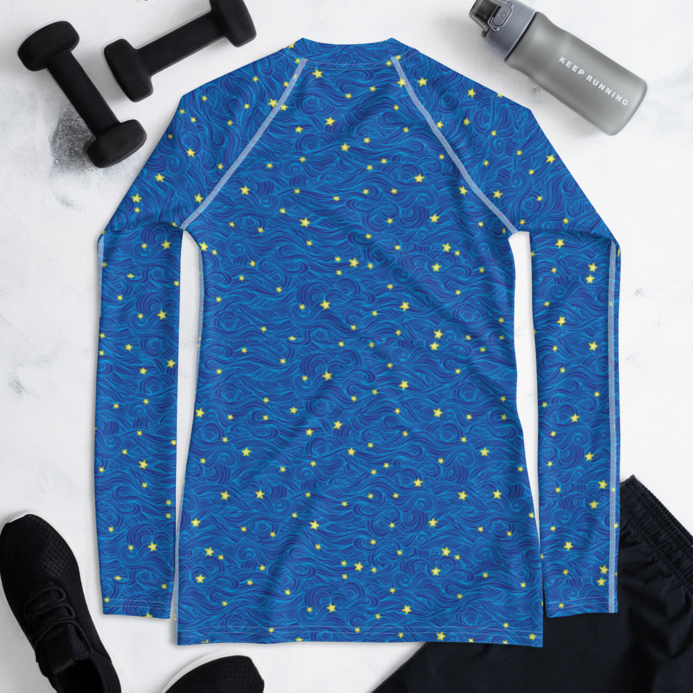 Starry Night Women's Rash Guard