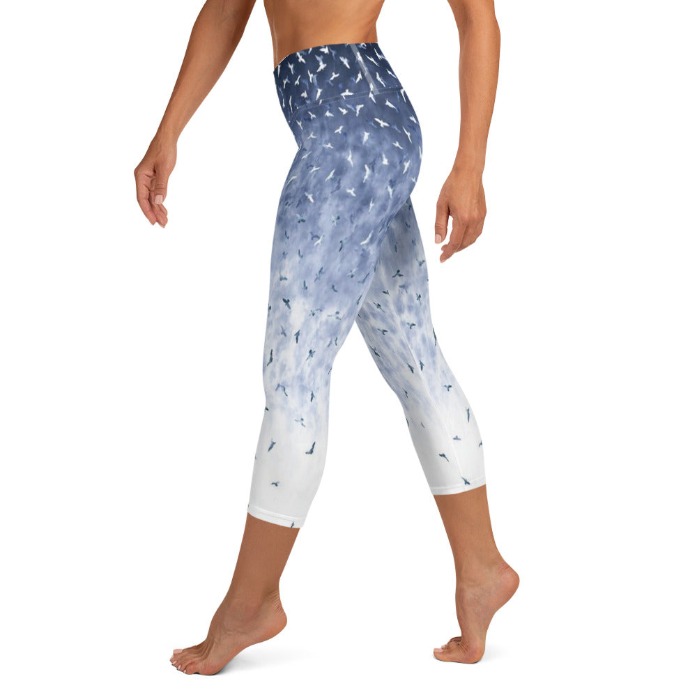 Birds Of A Feather Yoga Capri Leggings