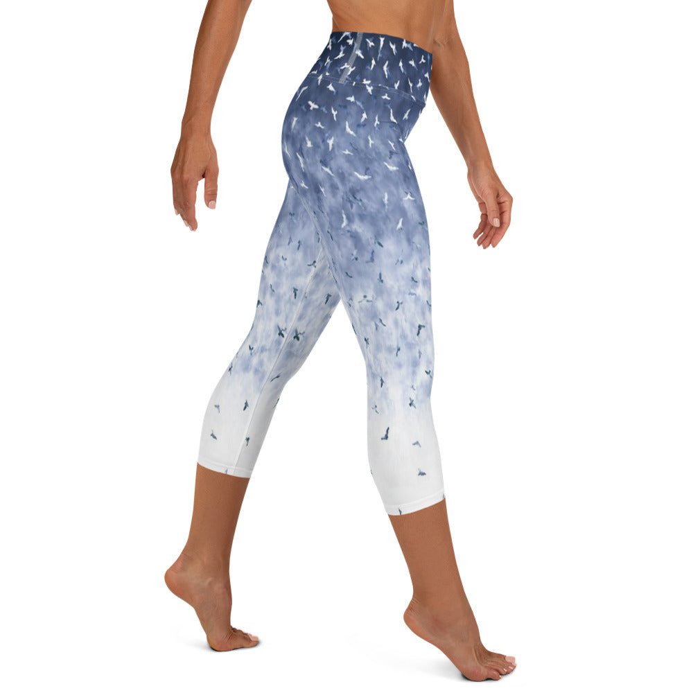 Birds Of A Feather Yoga Capri Leggings
