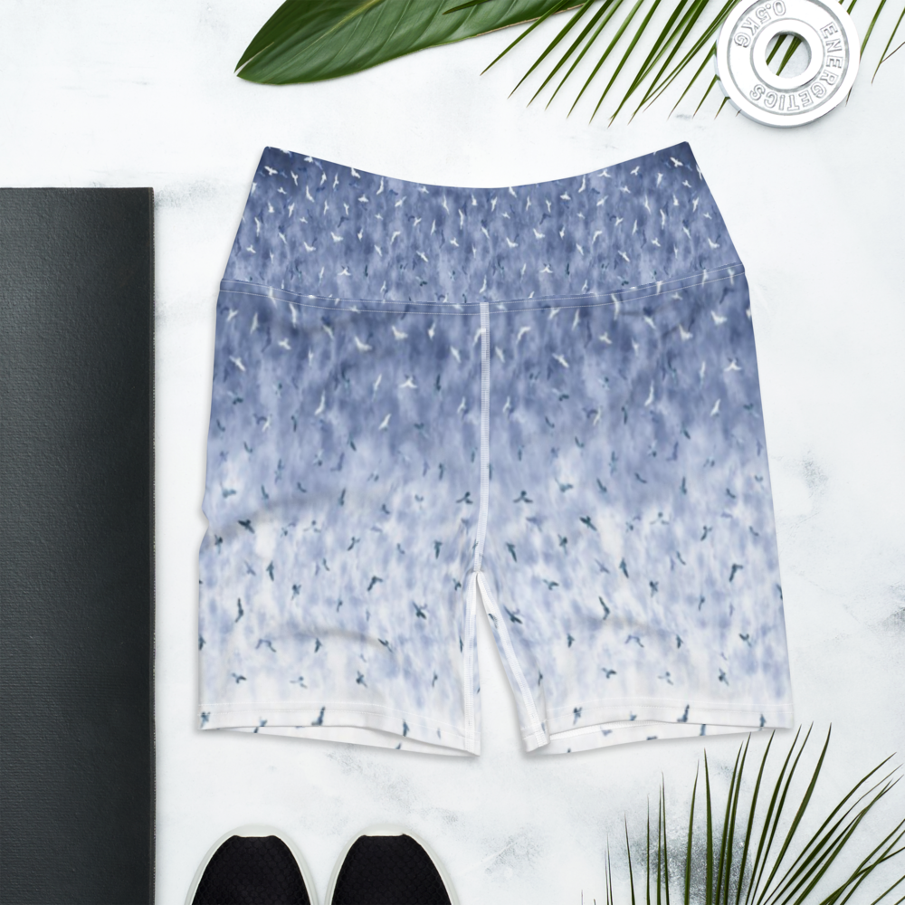 Birth Of A Feather Yoga Shorts