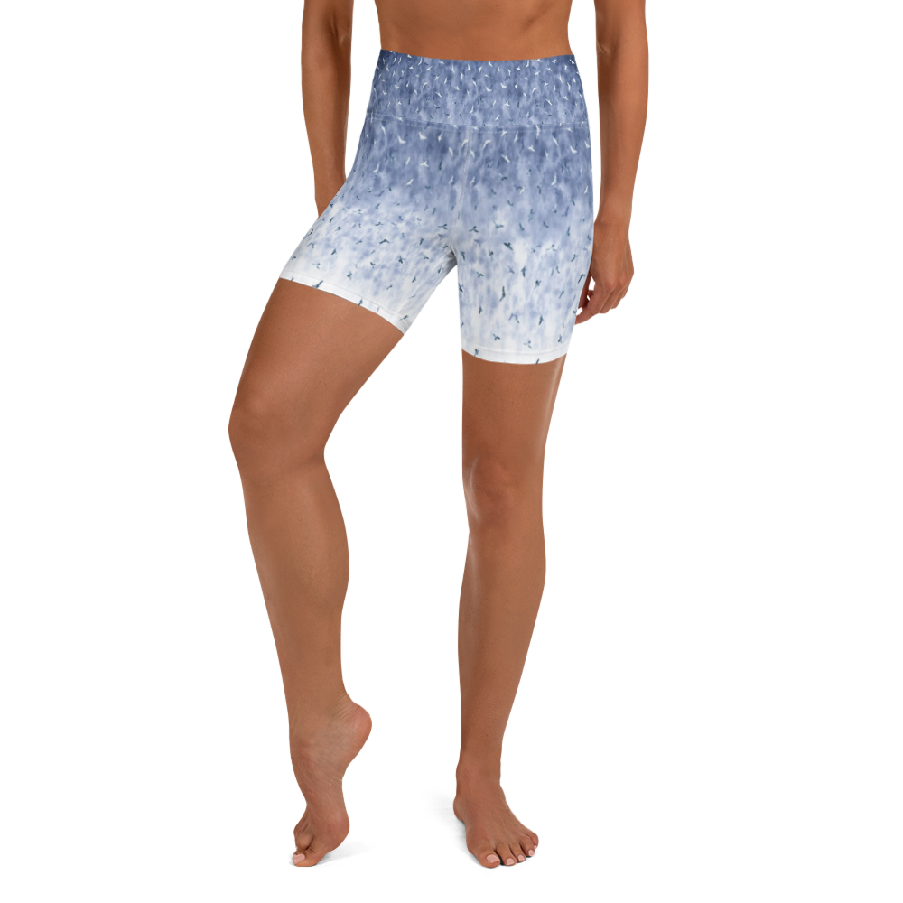 Birth Of A Feather Yoga Shorts