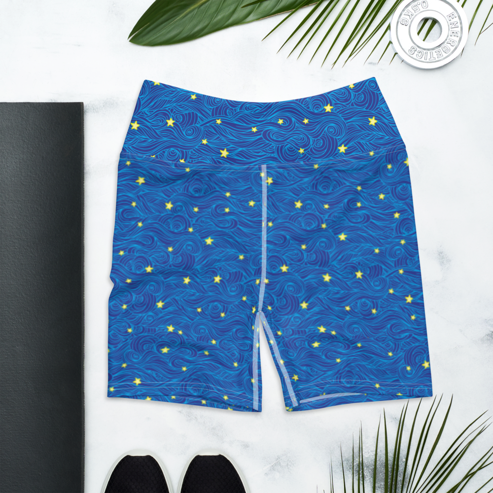 Starry Night Yoga Shorts