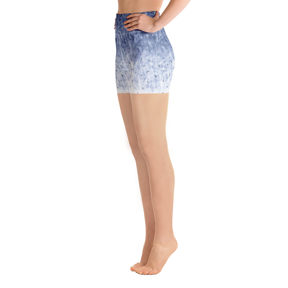 Birth Of A Feather Yoga Shorts
