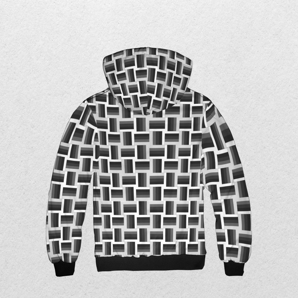 Men's Optical Fleece Zip Hoodie | Always Get Lucky