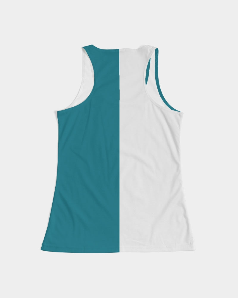 Blocks Sea Shore Blue Women's Tank