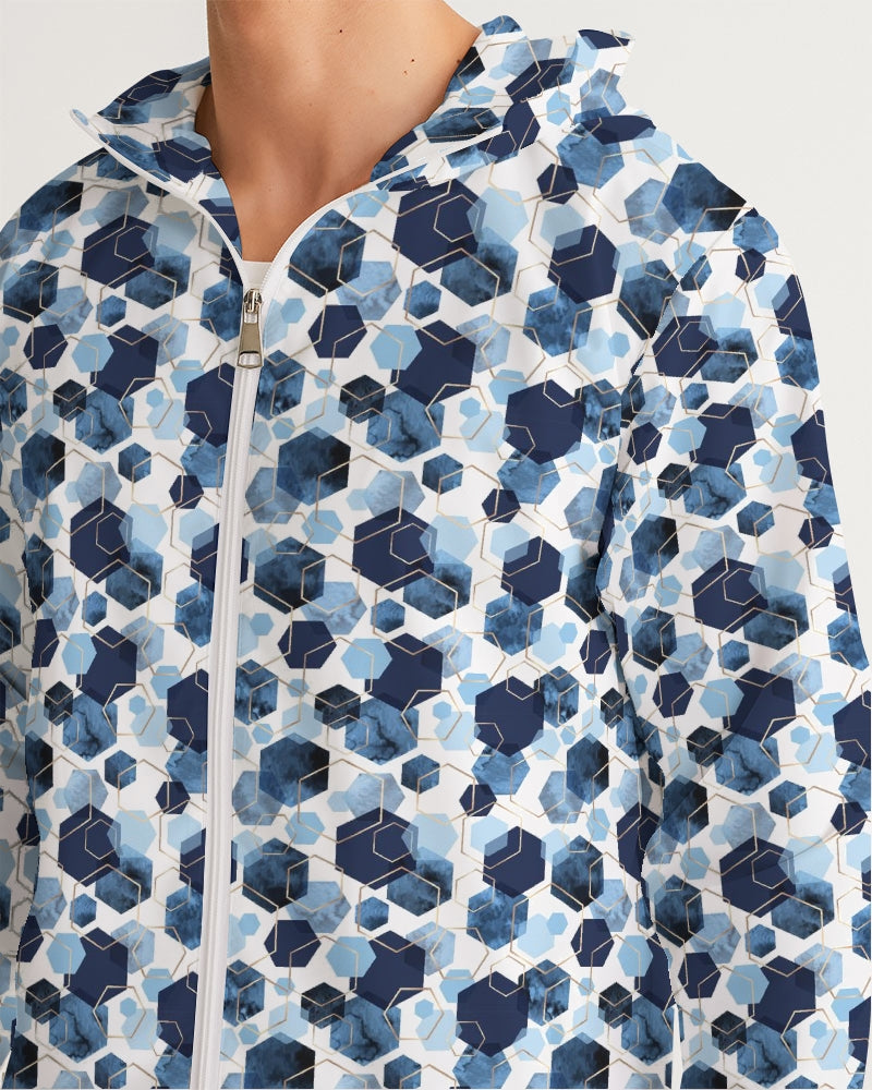 Night Diamonds Men's Windbreaker | Always get Lucky