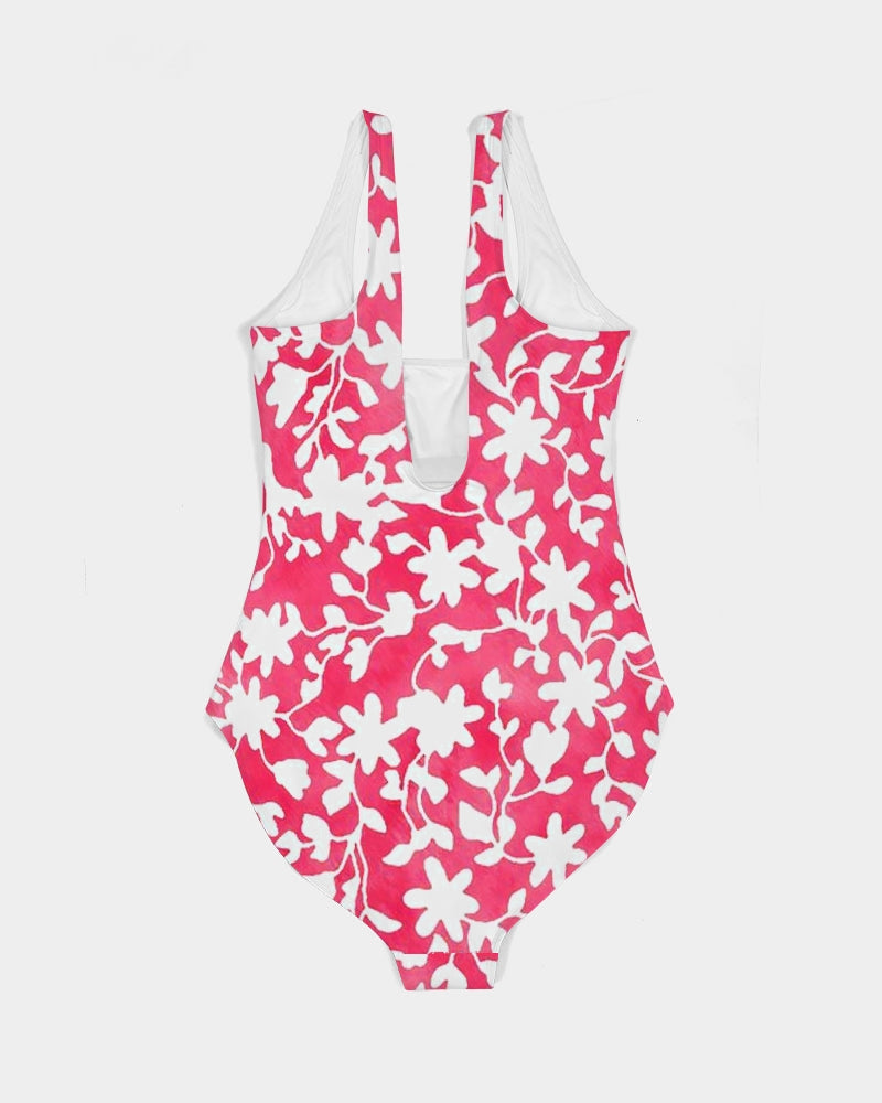 Camo Flower Flame Women's One-Piece Swimsuit