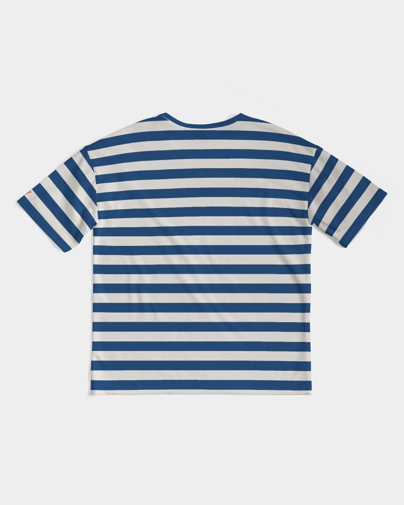Classic Vluxe Navy Stripe Men's Premium Heavyweight Tee