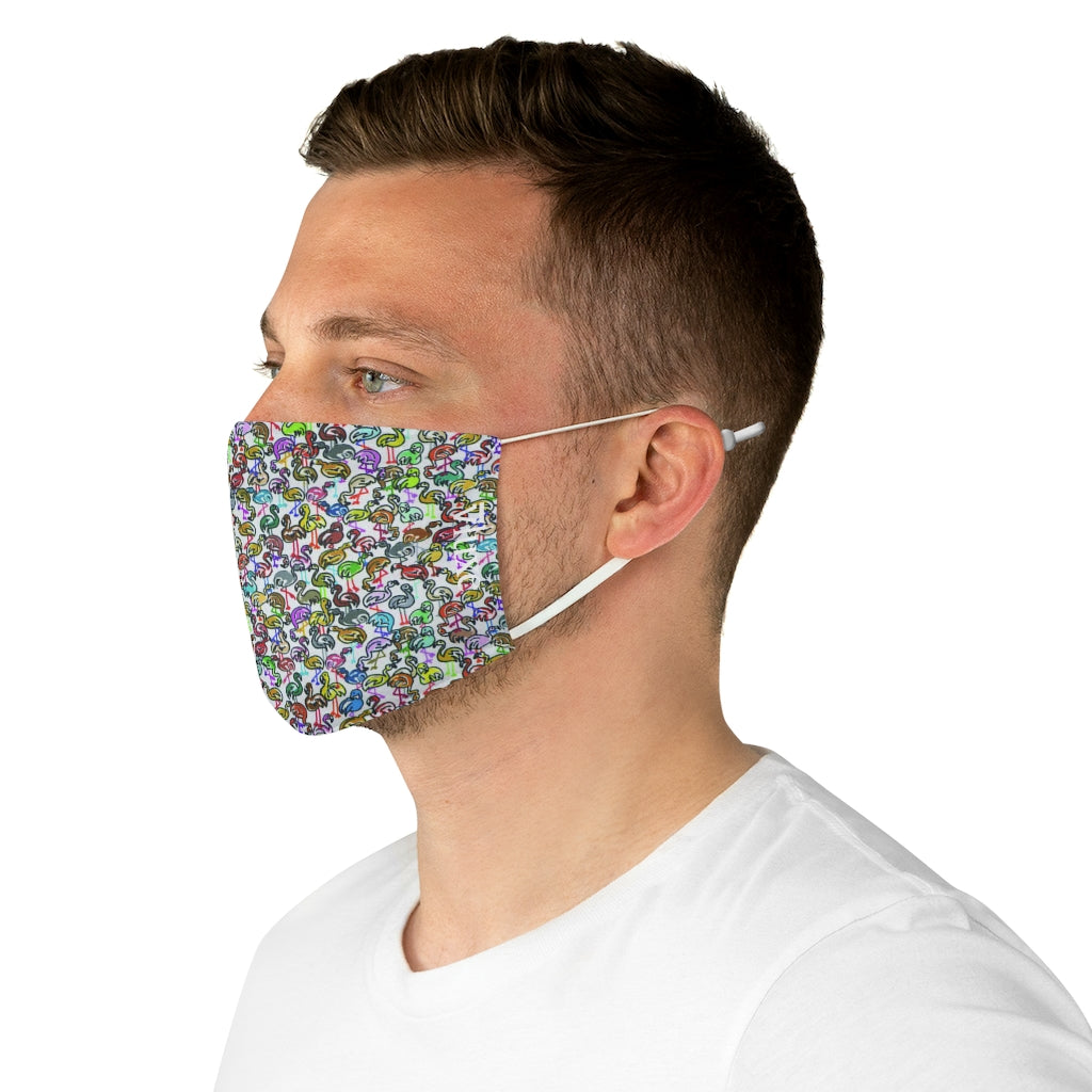 Flamingo Double Layer Fabric Face Mask from Vluxe by Lucky Nahum