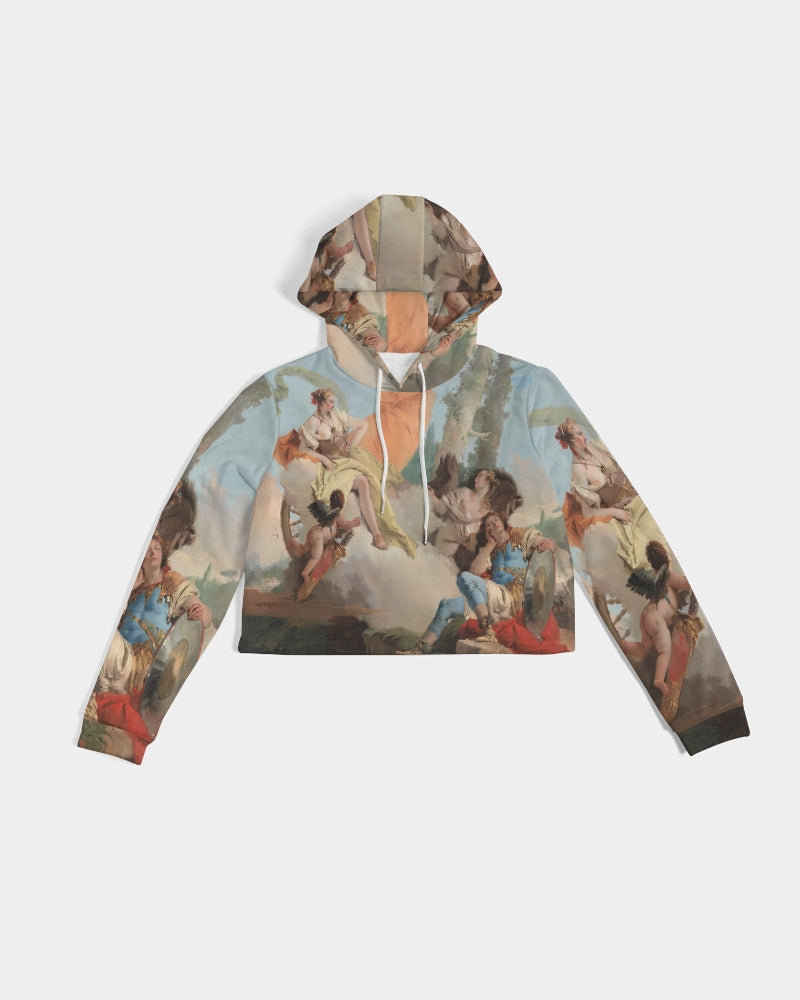 Classic Chilling Women's Cropped Hoodie | Always Get Lucky