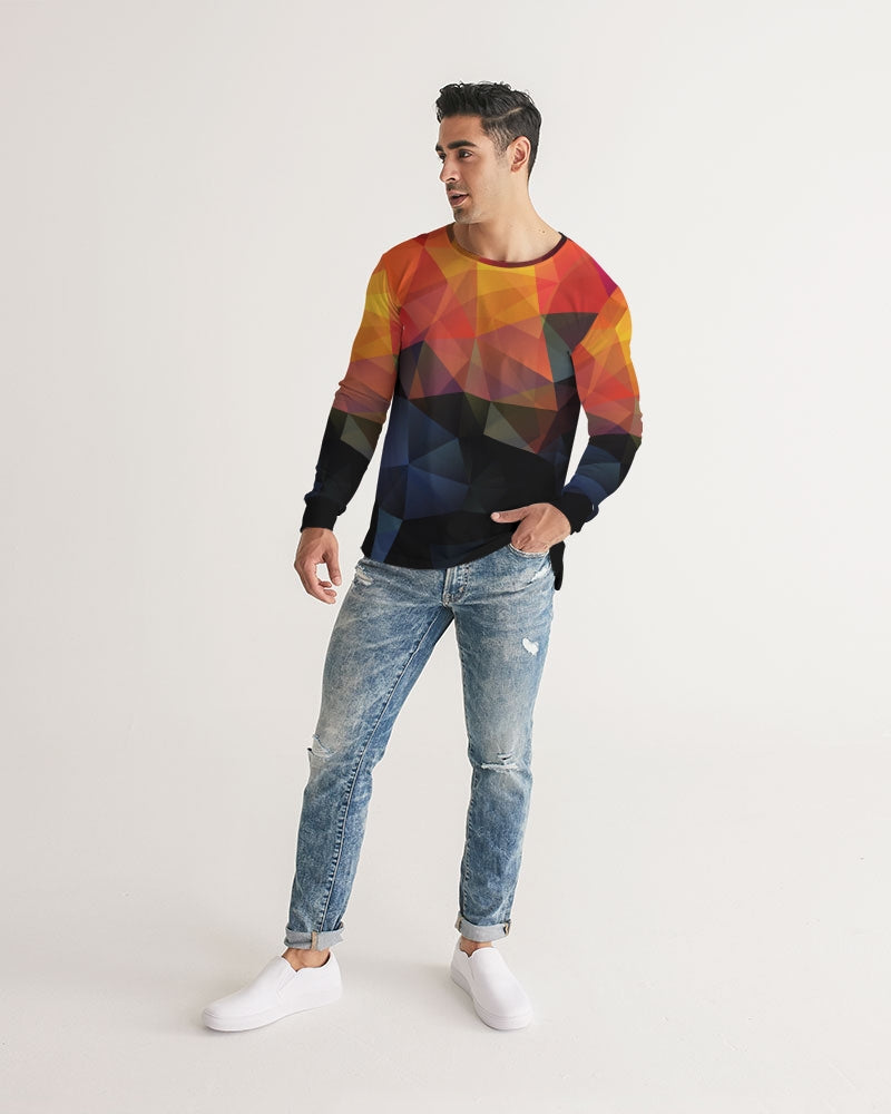 Diamond Cut Men's Long Sleeve Tee | Always Get Lucky
