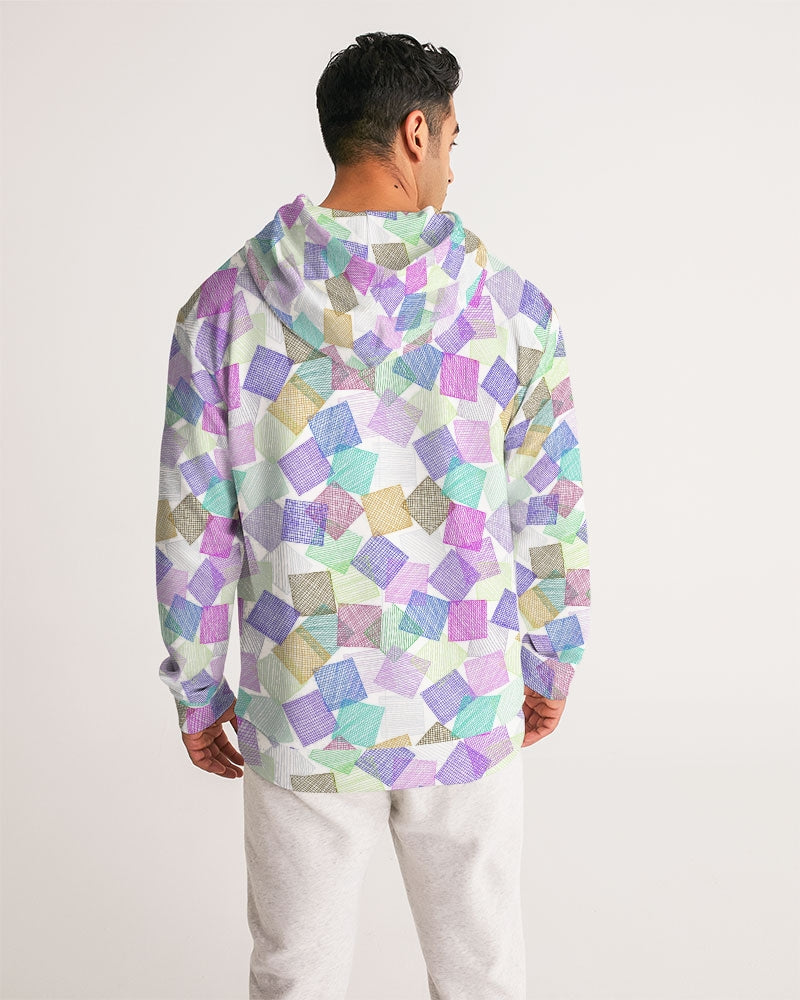Boxes White Men's Hoodie