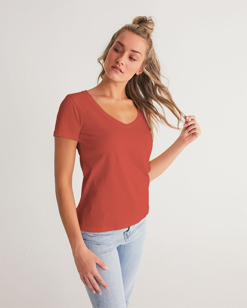 Signature Lucky Lime Paprika Women's V-Neck Tee