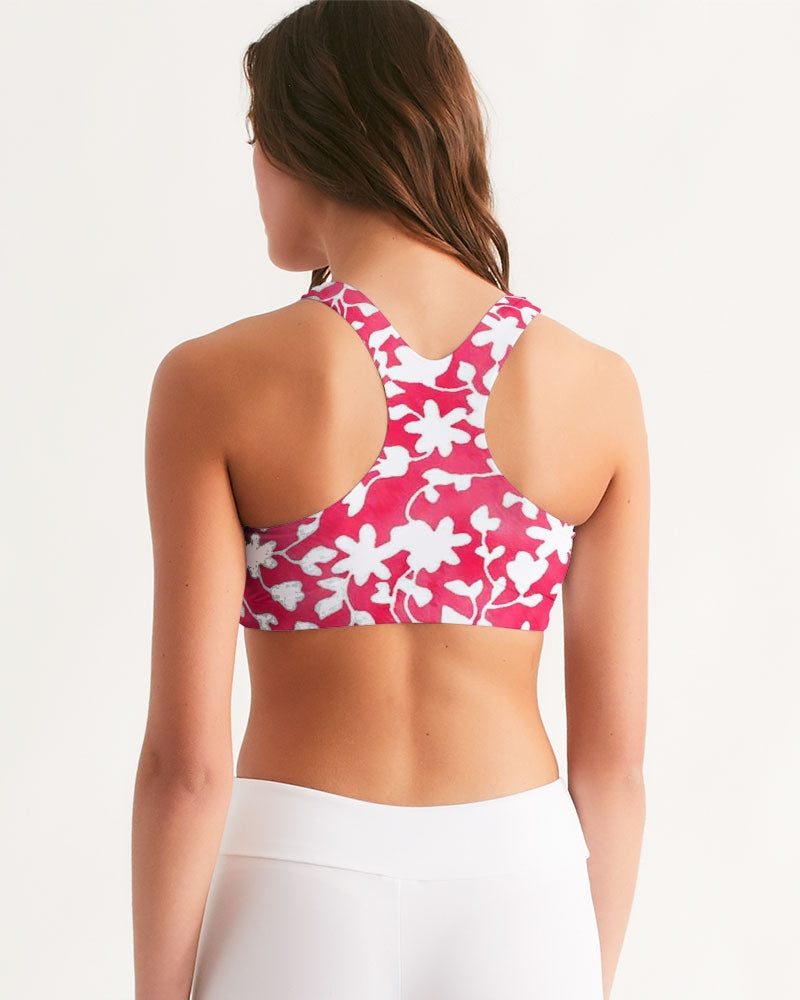 Camo Flower Flame Women's Seamless Sports Bra