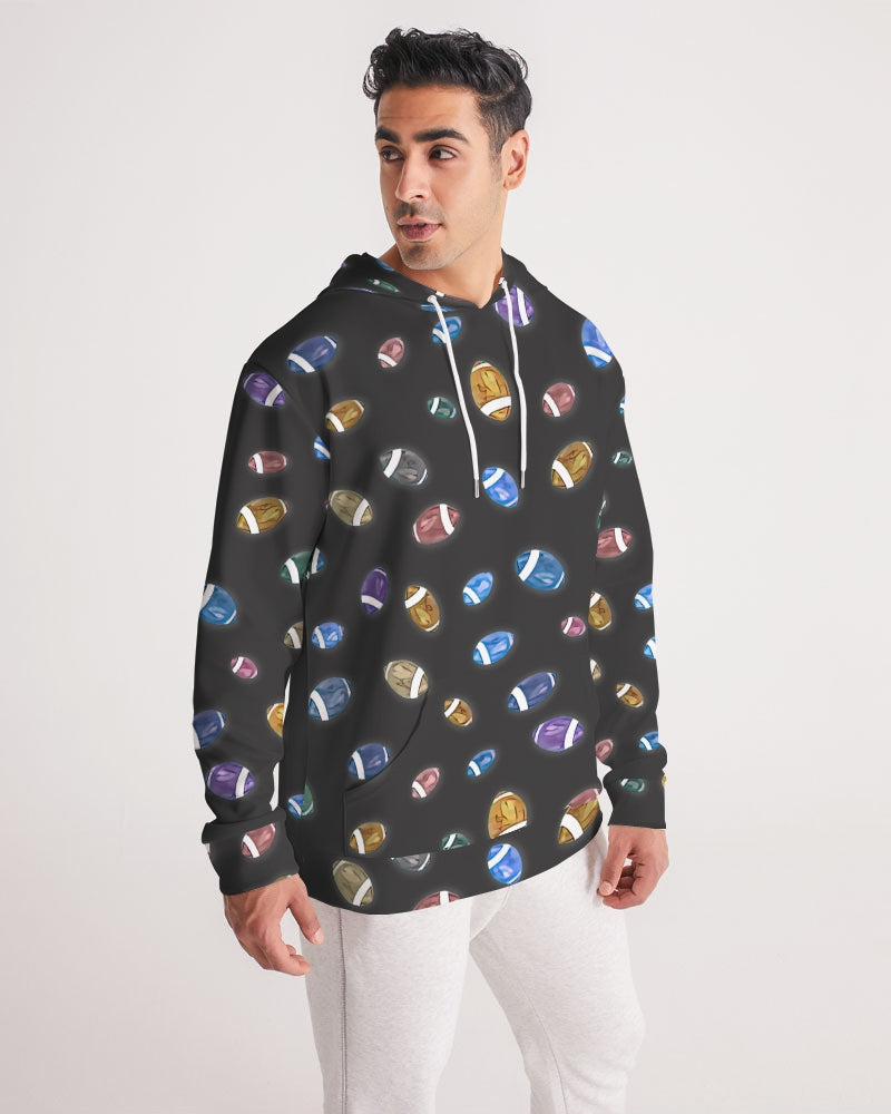 Football Season Gray Men's Hoodie