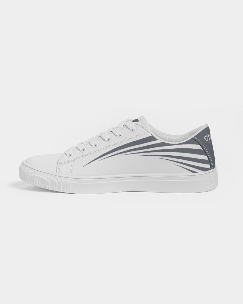 Solid State Of Mind White Men's Faux-Leather Sneaker