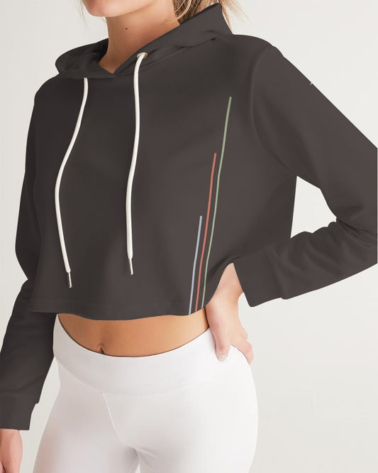 Forever Charcoal Women's Cropped Hoodie