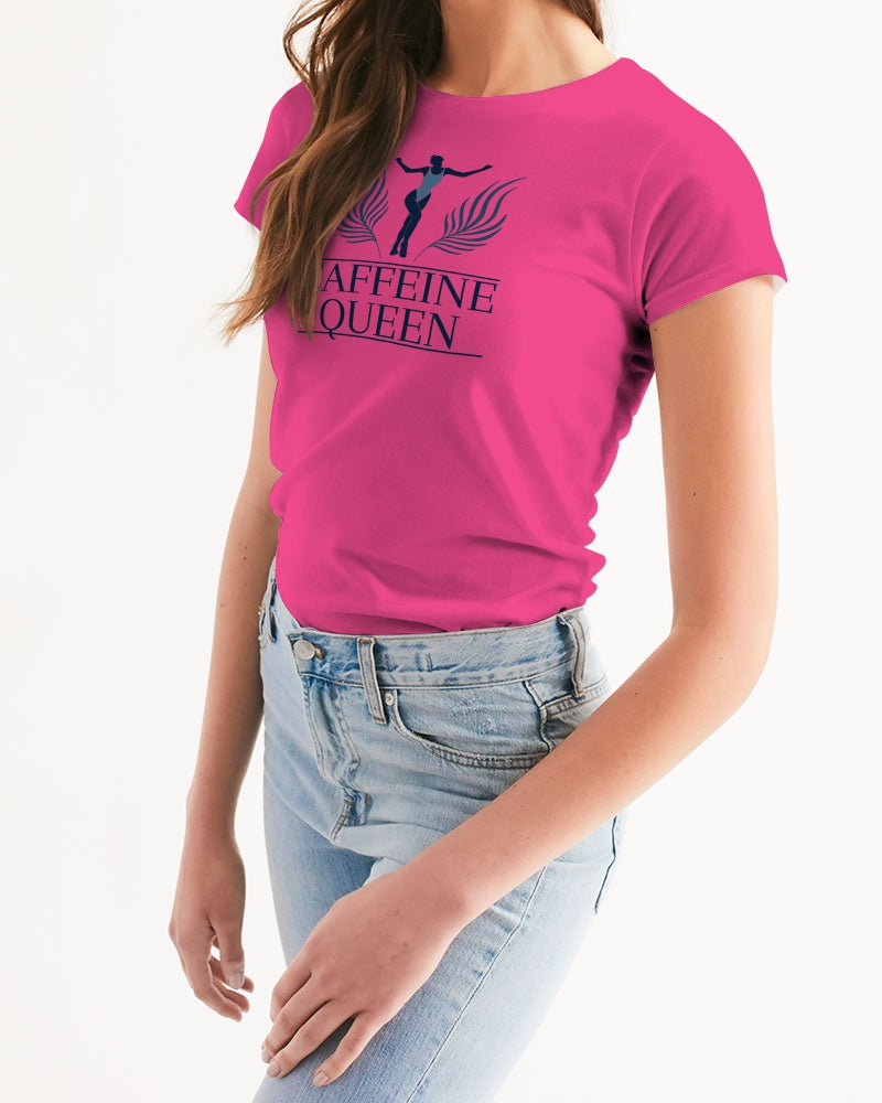Caffeine Queen Hot Pink Women's Tee