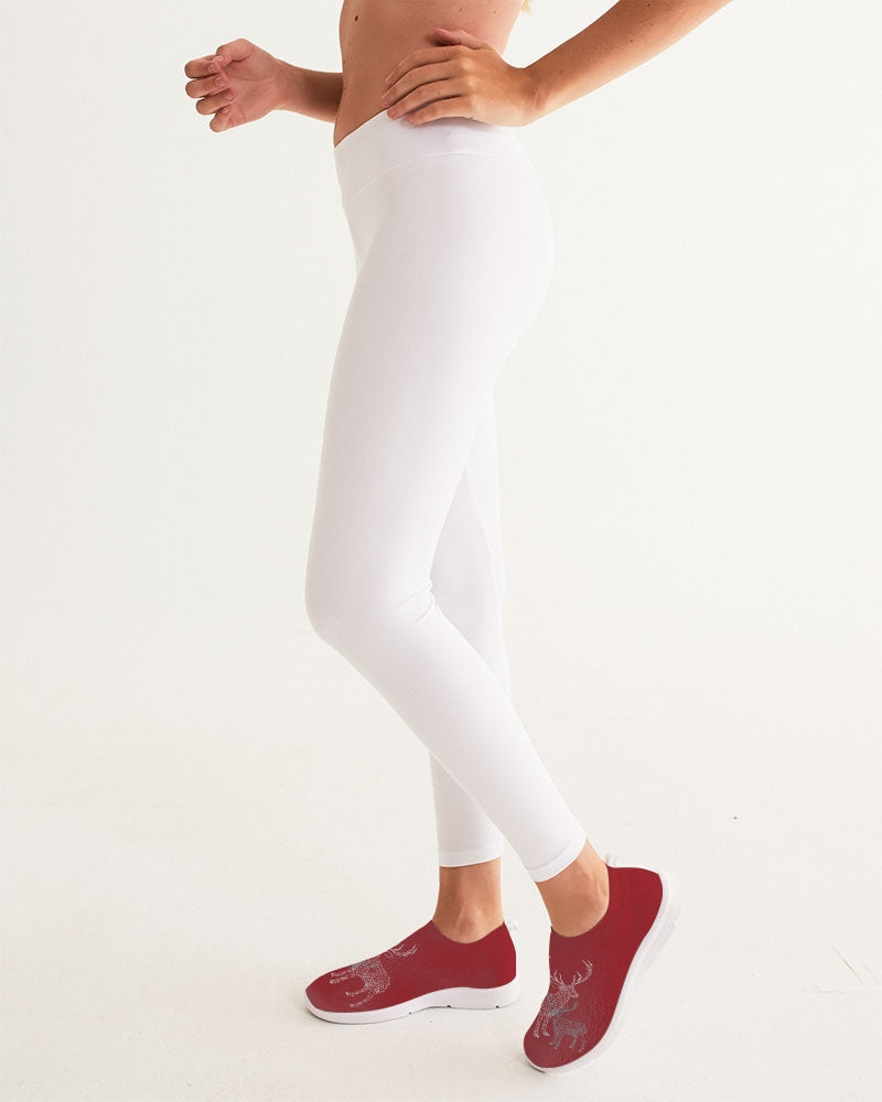 Norway Holiday Red Women's Slip-On Flyknit Shoe