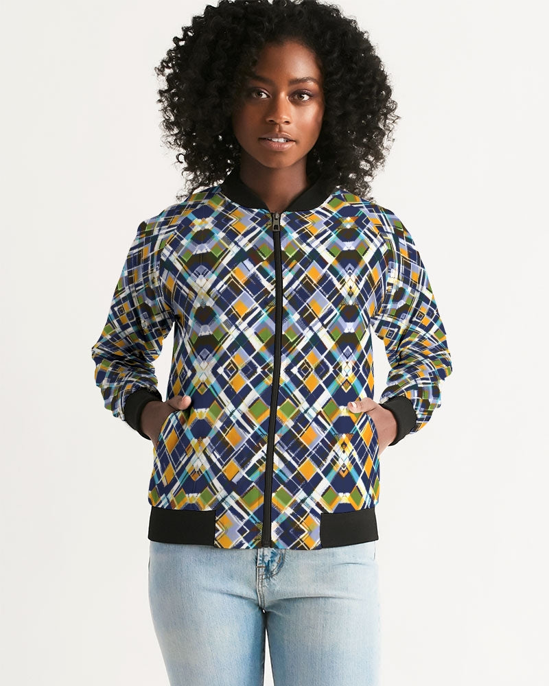 Argyle Future Women's Bomber Jacket | Always Get Lucky