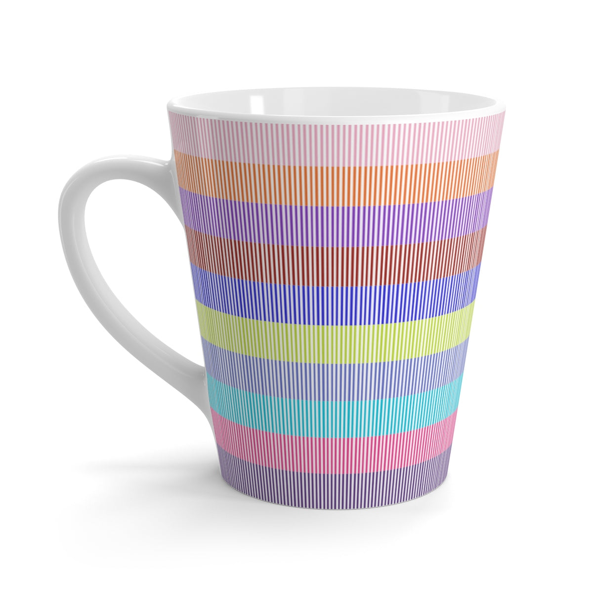 Stripe Of Many Colors Latte Mug